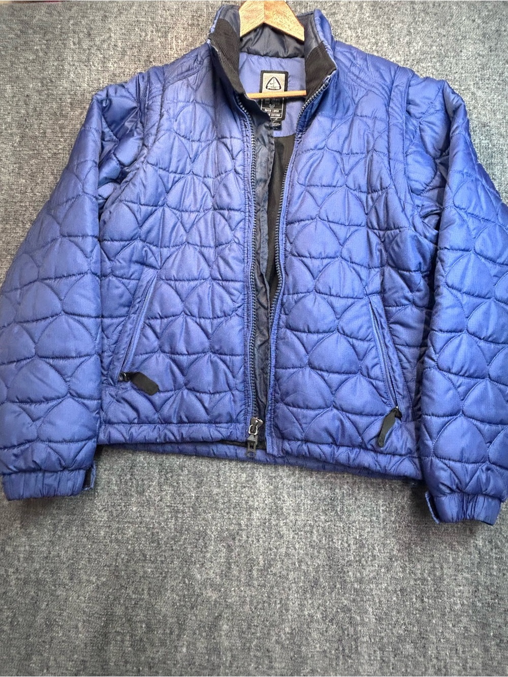 Nike ACG Y2K Convertible Quilted Purple Color Puffer Jacket